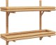 vidaXL Naturalny bambus Bambus i metal 75x26x60 cm Półki na ścianę 3