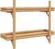 vidaXL Naturalny bambus Bambus i metal 75x26x60 cm Półki na ścianę 6