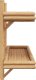 vidaXL Naturalny bambus Bambus i metal 75x26x60 cm Półki na ścianę 8