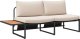 vidaXL Taupe Rama metalowa Duża Miejsca dla wielu Sofa ogrodowa 2