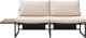 vidaXL Taupe Rama metalowa Duża Miejsca dla wielu Sofa ogrodowa 5