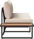 vidaXL Taupe Rama metalowa Duża Miejsca dla wielu Sofa ogrodowa 6
