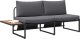 vidaXL Antracytowy Metal Mieści 3 Sofa ogrodowa Prostokątna 2