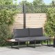 vidaXL Antracytowy Metal Mieści 3 Sofa ogrodowa Prostokątna 4