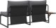 vidaXL Antracytowy Metal Mieści 3 Sofa ogrodowa Prostokątna 5