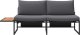 vidaXL Antracytowy Metal Mieści 3 Sofa ogrodowa Prostokątna 6