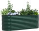 vidaXL Podniesiona Donica Ogrodowa Zielona Stal Ocynkowana 2