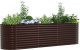 vidaXL Podniesiona Grządka Ogrodowa Brązowa Stal ocynkowana 2