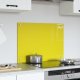vidaXL Kuchenny Backsplash Żółty Szkło hartowane 70 x 50 x 0.6 cm Trwały 2