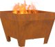 Palenisko ogrodowe vidaXL Ognisko z stali nierdzewnej/Brązowe Trwałe 50 x 50 x 38 cm 2