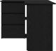 vidaXL biurko narożne czarny dąb duże 6