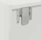 szafka RTV vidaXL Biała Drewno inżynieryjne 100 x 31 x 25.5 cm 10