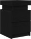 vidaXL Szafka nocna Czarny Dąb Drewno inżynieryjne 35 x 39 x 55 cm 3