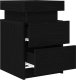 vidaXL Szafka nocna Czarny Dąb Drewno inżynieryjne 35 x 39 x 55 cm 4