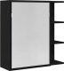 vidaXL Szafa z lustrem w łazience Czarny dąb Drewno inżynieryjne, szkło 3