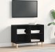 vidaXL Stojak TV Czarny dąb Średni 1