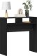vidaXL Stół konsolowy Czarny dąb 78 x 30 x 80 cm 2
