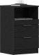 vidaXL Stolik nocny Czarny dąb 40.2 x 36 x 65 cm 2