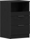 vidaXL Stolik nocny Czarny dąb 40.2 x 36 x 65 cm 3