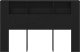 vidaXL zagłówek Czarny dąb Drewno inżynieryjne 160.1*18.8*104.5 cm 6