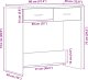 vidaXL Biurko Czarny dąb MDF 80 x 40 x 75 cm (862480) 10