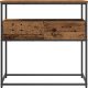 vidaXL Stolik Konsolowy Stare drewno Drewno, Metal 75 x 40 x 75 cm 5