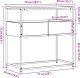 vidaXL Stolik Konsolowy Stare drewno Drewno, Metal 75 x 40 x 75 cm 8