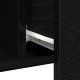 vidaXL Sideboard Czarny dąb Lite drewno dębowe Średni 10