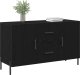 vidaXL Bufet Czarny dąb Drewno Średni Stylowy bufet Prostokątny 2