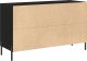 vidaXL Bufet Czarny dąb Drewno Średni Stylowy bufet Prostokątny 6