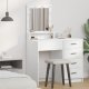 vidaXL Biała Drewno inżynieryjne 50 x 41 x 135 cm Lustro 1