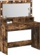 vidaXL Wędzony dąb Drewno inżynieryjne 100 x 41 x 135 cm Lustro 2