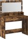 vidaXL Wędzony dąb Drewno inżynieryjne 100 x 41 x 135 cm Lustro 3