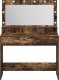 vidaXL Wędzony dąb Drewno inżynieryjne 100 x 41 x 135 cm Lustro 4