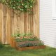 vidaXL Donica ogrodowa Rustykalna Stal odporna 90 x 90 x 35 cm Donice 1