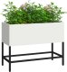vidaXL Donica Biała Metalowa 60 x 26 x 45 cm Metalowa donica 1