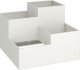 vidaXL Donica ogrodowa Biała Plastik 100 x 100 x 60 cm Donice Donica 2