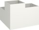 vidaXL Donica ogrodowa Biała Plastik 100 x 100 x 60 cm Donice Donica 4