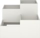 vidaXL Donica ogrodowa Biała Plastik 100 x 100 x 60 cm Donice Donica 5