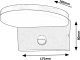 Batida LED 9W czarna IP54 F 2700, 4000, 6500 K 2