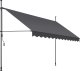 Markiza zaciskowa z korbą ręczną, regulowana wysokość - 350 x 180 cm, czarny/szary 1