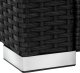 Rattanowy zestaw wypoczynkowy Lignano z 2 fotelami - czarny 6