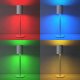 Retro lampa stołowa Corly, LED, 7 kolorów światła, możliwość ściemniania - biały 10
