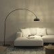 Lampa łukowa Arcus, stalowa, styl retro, 60W - czarny 1