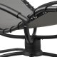 Leżak ogrodowy Toulon, ergonomiczny, funkcja kołysania - szary 2