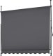 Markiza zaciskowa z korbą ręczną, regulowana wysokość - 250 x 180 cm, czarny/szary 3