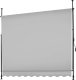 Markiza zaciskowa z korbą ręczną, regulowana wysokość - 250 x 180 cm, jasnoszary 3