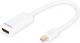 Adapter AV Digitus DisplayPort Mini - HDMI biały (DB-340404-001-W) 1