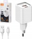 Ładowarka USB 20W PD QC3.0 kabel USB-A Lightning LDNIO A2318C_UL 1