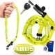 Zapięcie ABUS Web 1500 na klucz, łańcuch 60 cm, limonkowe 1